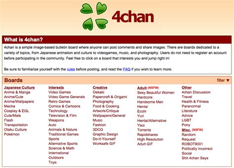 4chan adult|List of Internet forums .